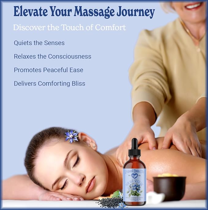 Natural Born Oils Borage Seed Oil, 8oz, Organic, Cold-Pressed, Carrier Oil, Omega-6 Rich, Skin Moisturizer, Hair Health Enhancer