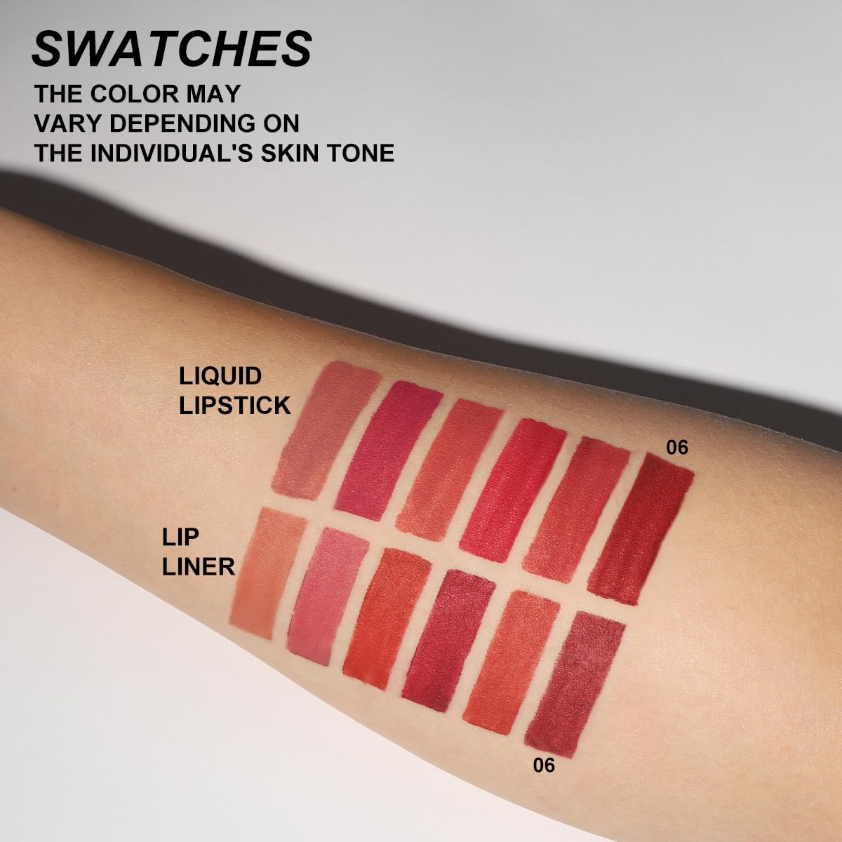 YOUNG VISION 6 Colors Matte Lipstick & Lip liner Combo Set, Matte Lip Makeup Srt - Durable, Waterproof, Long Wear, Cruelty Free for Girls, Women, Beginners Teenagers