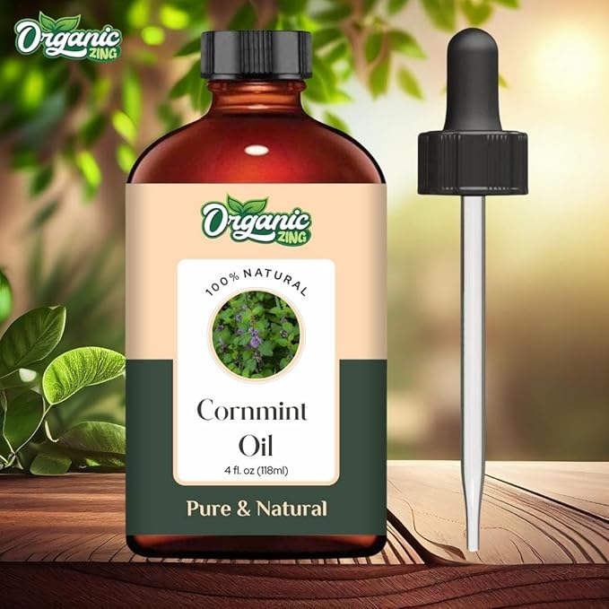 Cornmint (Mentha arvensis) Oil | Pure & Natural Essential Oil for Massage, Aroma & Diffusers - 118ml/3.99fl oz