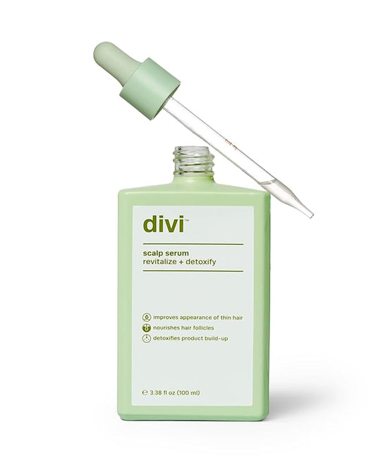 Divi Hair Scalp Serum for Women and Men - Revitalize and Balance Your Scalp - Improves Appearance of Thinning Hair, Nourishes the Scalp and Helps Remove Product and Oil Buildup, 100ml