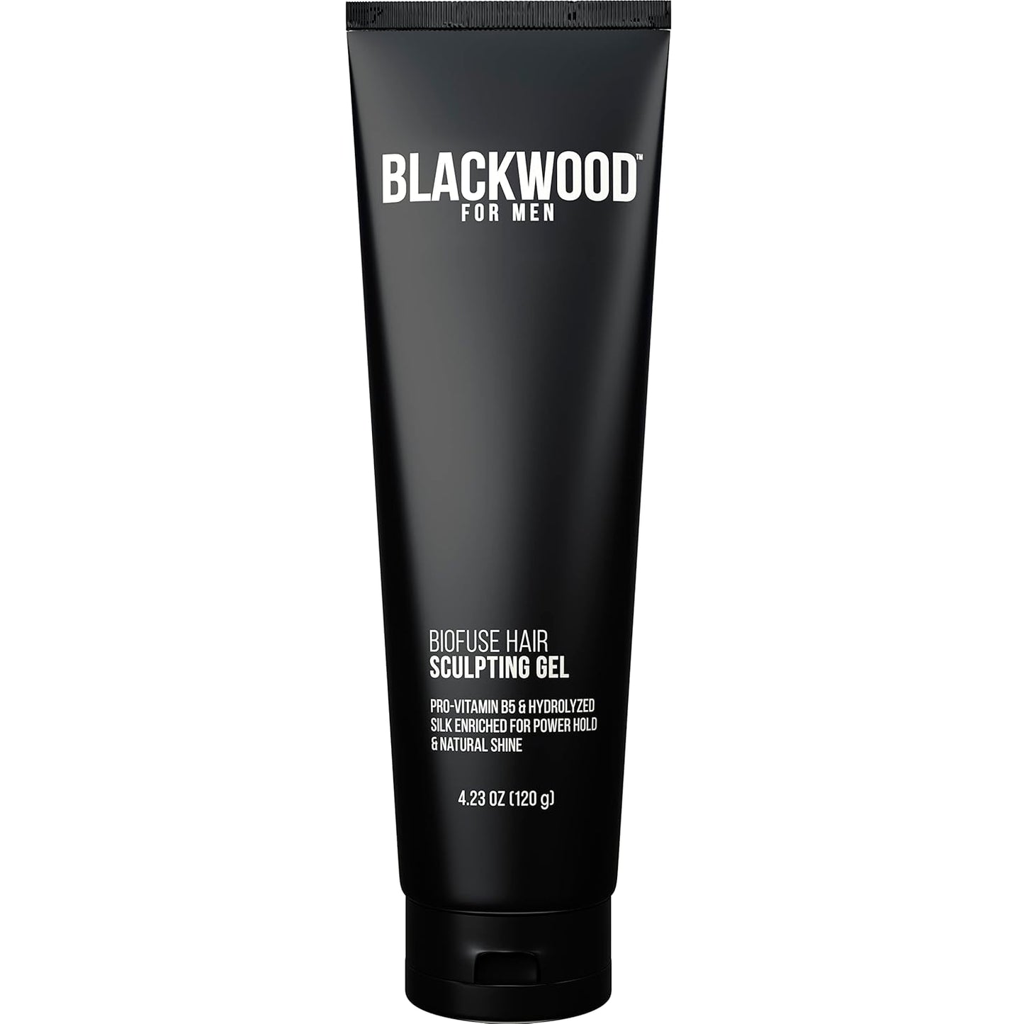 Blackwood For Men BioFuse Hair Sculpting Gel - Long Lasting Hold - Natural Vegan Formula Hair Styling Product for All Hair Types - Sulfate Free, Paraben Free, & Cruelty Free (4.23 Oz)