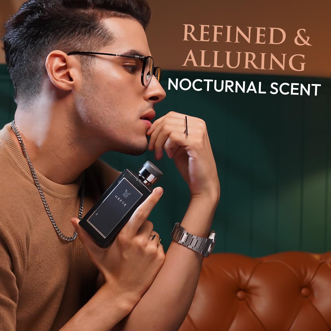 Merve Night Duke Premium Long Lasting Fragrance Luxury Scent For Men | Citrus, Musk, Amber | Perfumes For Men | 3.4 Ounces