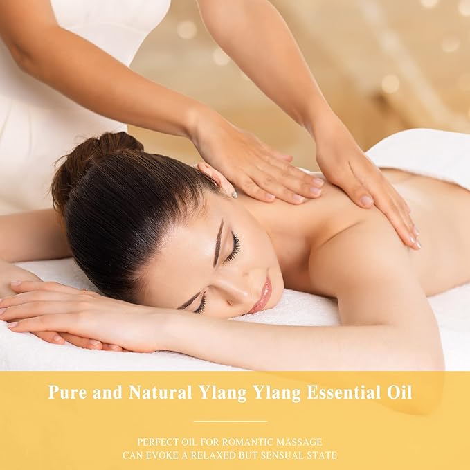 Ylang Ylang Essential Oil with Glass Dropper, MAYJAM 1.01fl.oz Ylang Ylang Oil Essential Oils for Diffusers, Humidifier, Yoga, Soap Candle Making