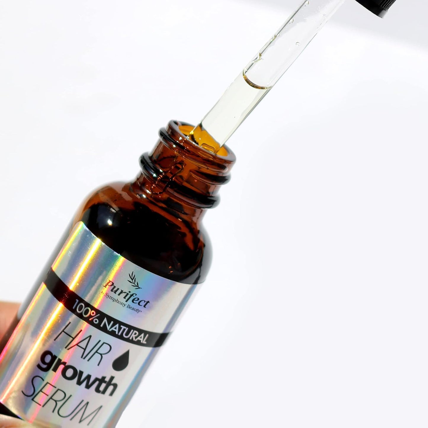 Purifect Hair Growth Serum for Shinier, Thicker, Stronger Hair with Botanical Oil for Hair Loss – Made in USA – Safe for Dry, Damaged, Treated & Relaxed Hair, Strengthens Strands Naturally, 2 fl oz