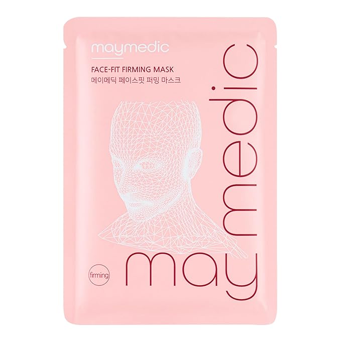 Face-Fit Firming Mask | Korean Skincare Sheet Mask with Copper Tripeptide, Acetyl Hexapeptide & Panthenol | Hydrating, Moisturizing & Lifting Mask for Dull, Dry Skin (Pack of 5)