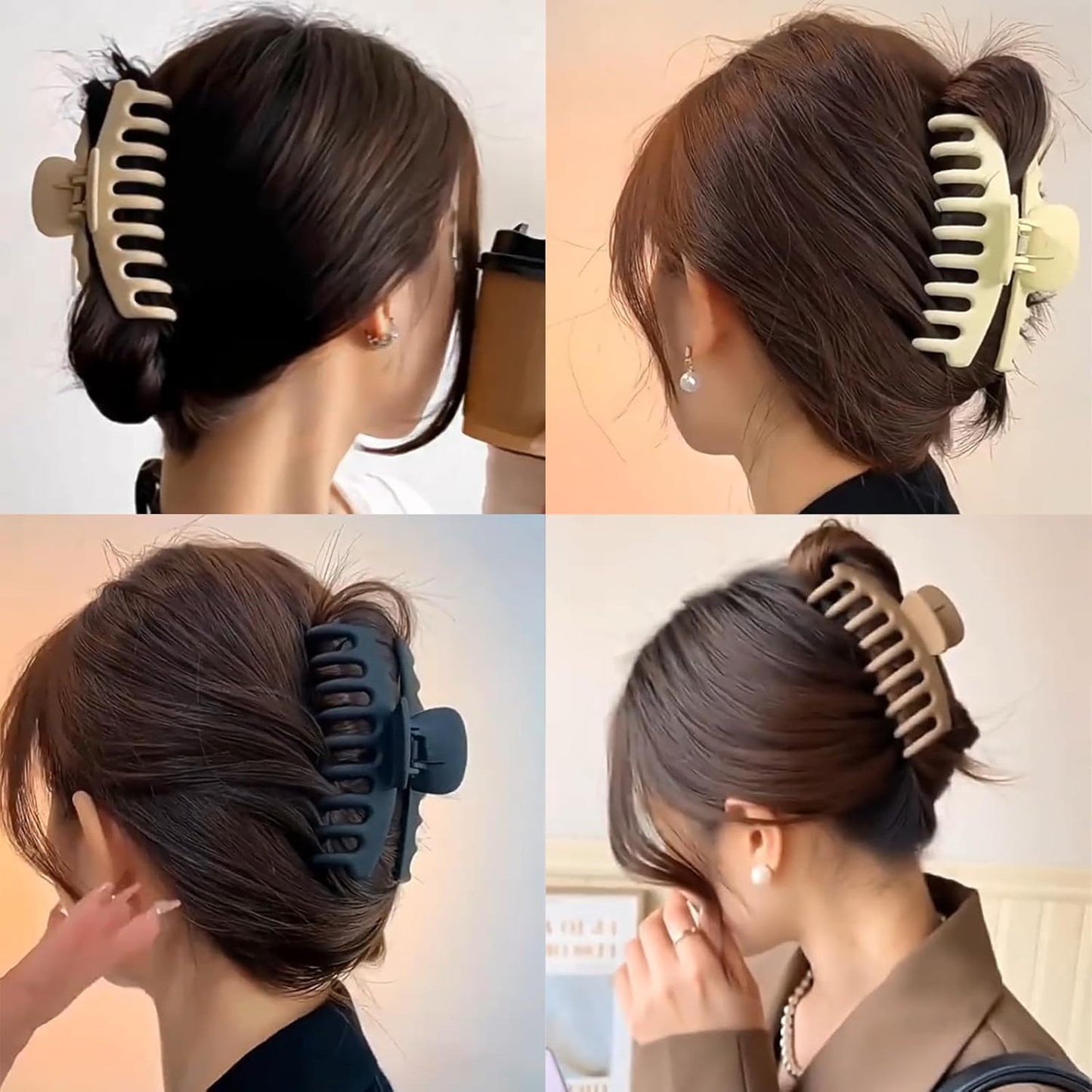 Hair Clips for Women – Large Claw Clips, Banana Clips, Big Hair Clips for Thick, Thin Hair, Strong Hold, Non-Slip Hair Claws, Versatile Hair Accessories(PG17)