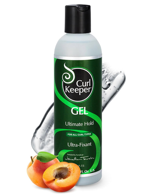 Curl Keeper Ultimate Hold Hair Gel for Curly Hair, 8 Fl Oz - Frizz-Free Hair Styling Gel for Men & Women - Light-Weight Formula Holds Curls with No Product Build Up - Wavy & Curly Hair Products