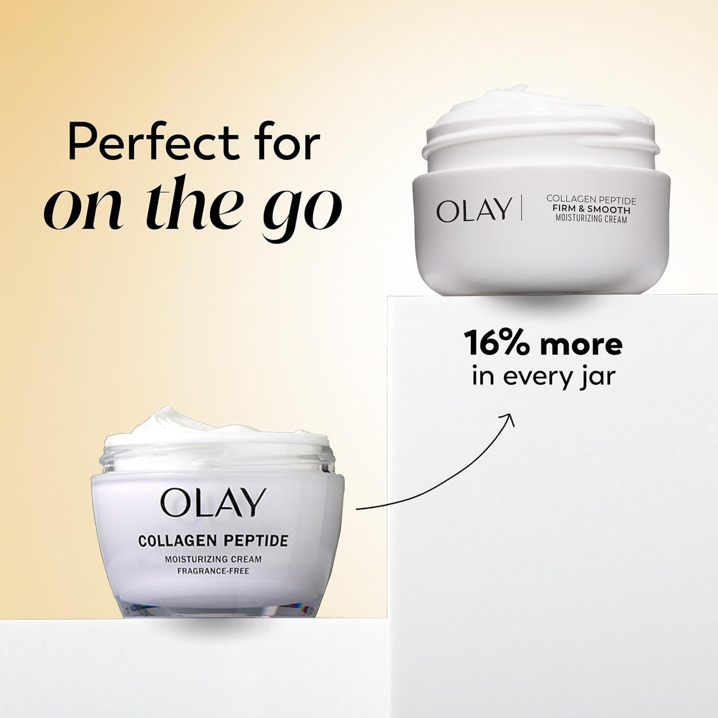 Olay Regenerist Collagen Peptide Face Moisturizer, Firm & Smooth Cream -Fragrance-Free - Hydrating, Firming, Anti-Aging, Anti-Wrinkle, Smoothing - Recyclable Sustainable Eco Jar, Non-Greasy, 2 Oz