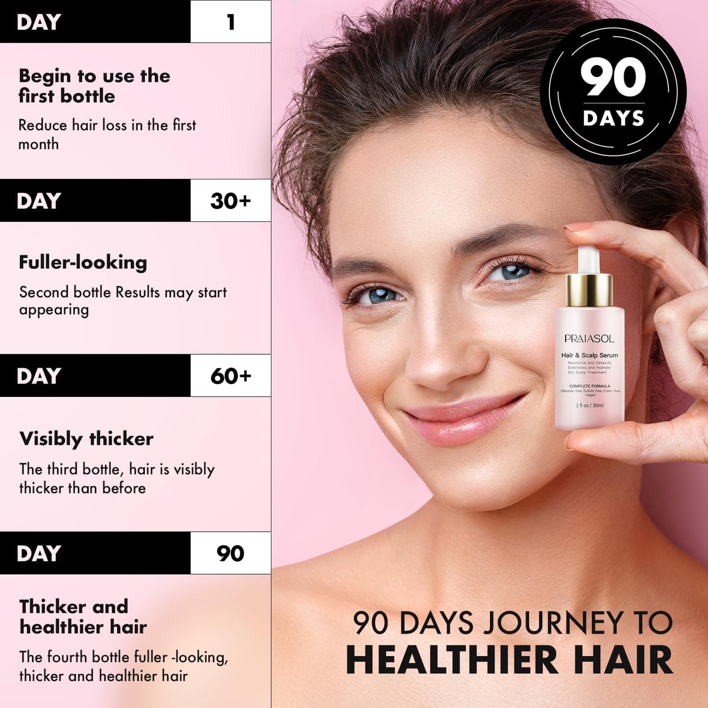 Hair Growth Serum for Women: Scalp Serum for Hair Loss Treatment, Thinning Hair Serum With Biotin,Rosemary & Peptide, Hair Thickening Products