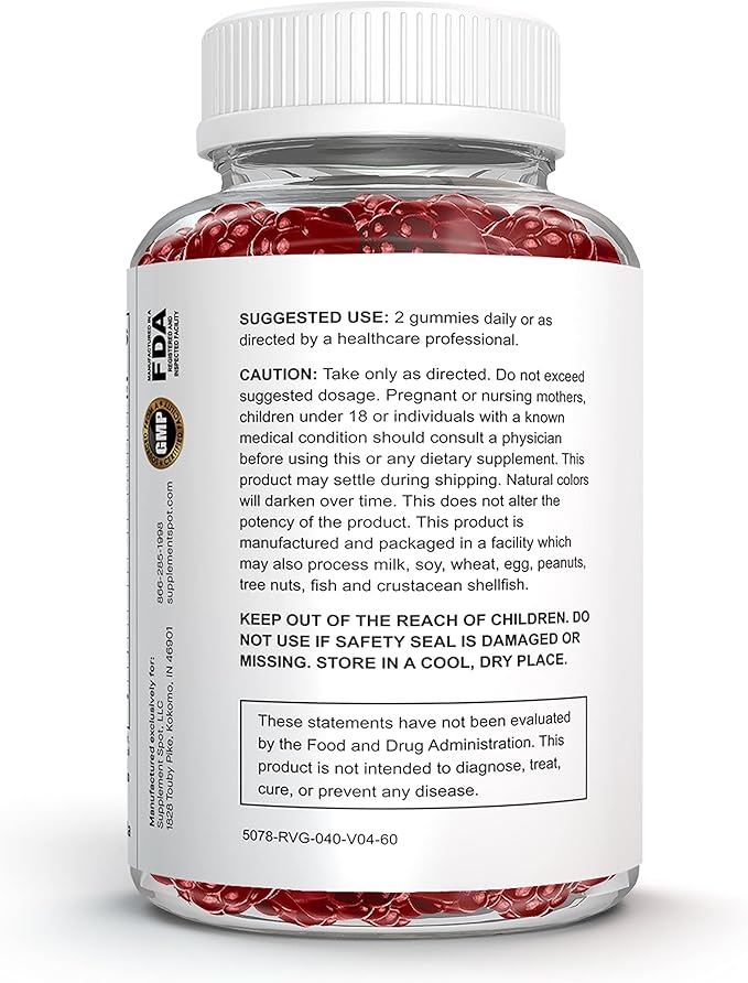 Hair Skin and Nails Vitamins, 6000 mcg Biotin Gummies w/Collagen, Passion Fruit Flavored Hair Vitamins, Gluten Free Collagen Supplements (60 Count)