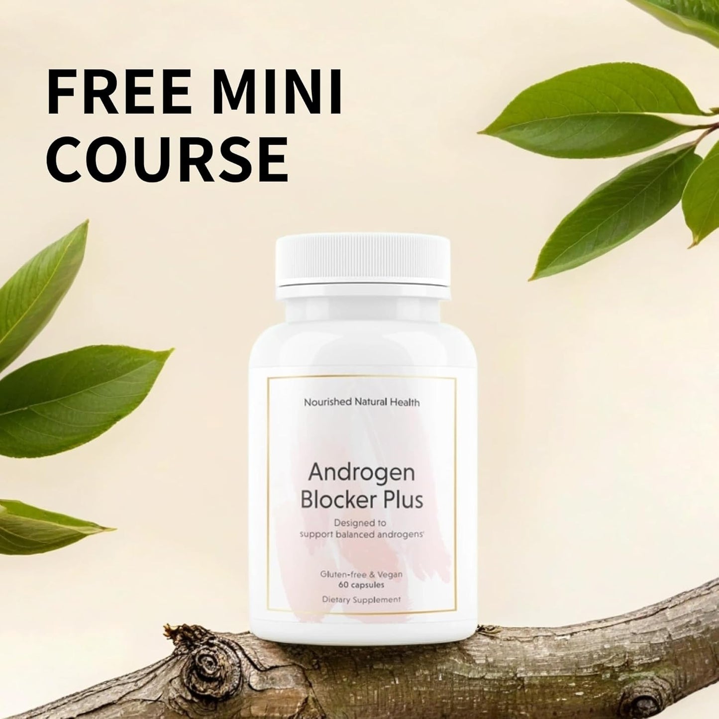 Nourished AndroEase Plus for Women’s Health - Zinc, Reishi, Green Tea and Saw Palmetto for Women - for Energy, Vitality, Facial Hair and Daily Wellness - 360 Capsules, Made in USA