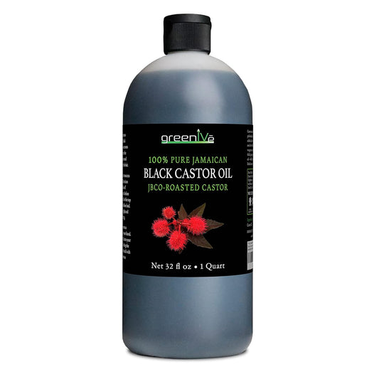 GreenIVe - Jamaican Black Castor Oil - 100% Pure - Exclusively on Amazon (32 Ounce)