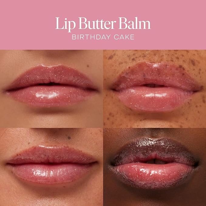 Summer Fridays Tinted Lip Butter Balm - Conditioning Vegan Lip Balm for Instant Moisture, Shine & Hydration - Softening & Soothing Skincare - Birthday Cake (.5 Oz)