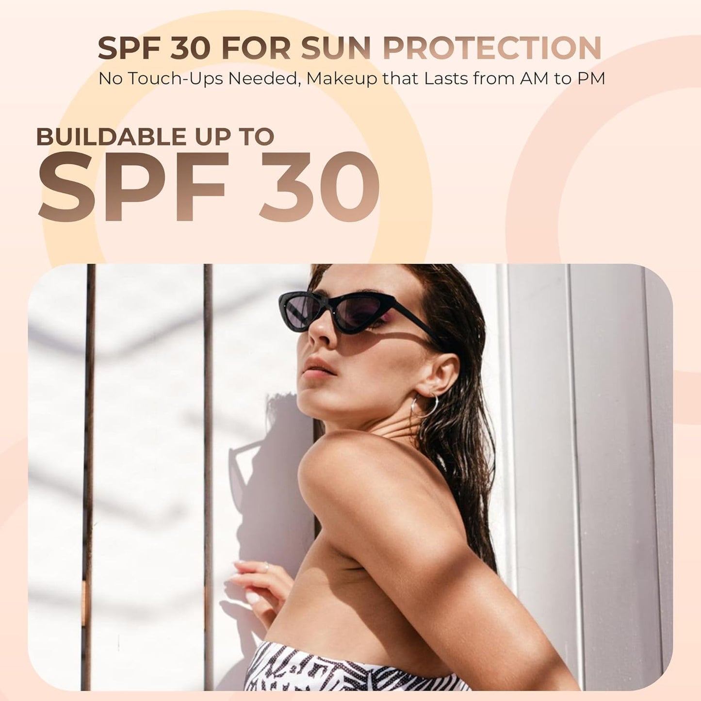 LIGHT TAN FOUNDATION (30g Full Size Sifter Jar) Matte Mineral Makeup Loose Powder Foundation – Full Coverage, Natural Finish, Noncomedogenic, SPF 30