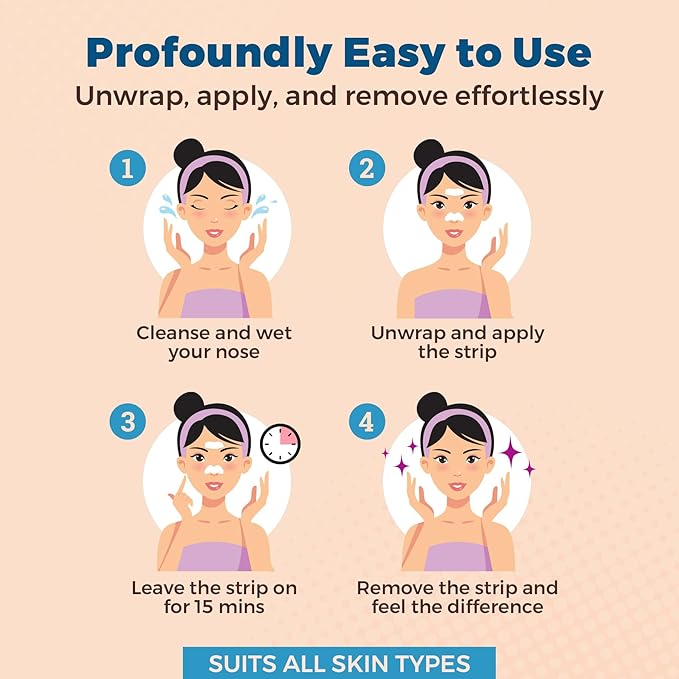 MEDca Deep Cleansing Blackhead Pore Strips - Pack of 24 Peel - Off Blackhead Remover and Pore Unclogging Strips for Nose and Face, Chin, Forehead & Healthier Looking Skin