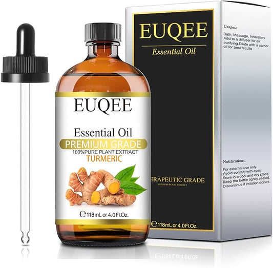 Turmeric Essential Oil 118 ml Pure Turmeric Essential Oil for Diffusers, Candle Making, DIY Soap - 4Fl. Oz