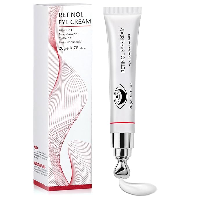 Instant Reduction of eye bags-Retinol Eye Cream Dark circles,Relieves Dark Circles And Puffiness, Youth Eye Cream: Anti-Wrinkles,Hydrating, Tightens The Delicate Skin Under The Eyes 0.7 OZ