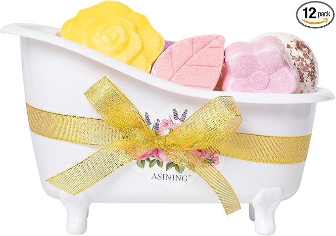 Mother's Day Gifts Spa Bomb Gift, Luxury Home Spa Bath Bomb Kit, 16pcs Bath Bomb for Kids Girls, Homemade Bathbombs with Essential Oil, Bath Spa Christmas Valentines Birthday Mothers Day Gifts for Mom