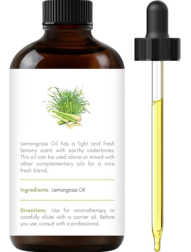 Handcraft Blends Lemongrass Essential Oil - 1 Fl Oz - 100% Pure and Natural - Premium Grade Essential Oil for Diffuser and Aromatherapy