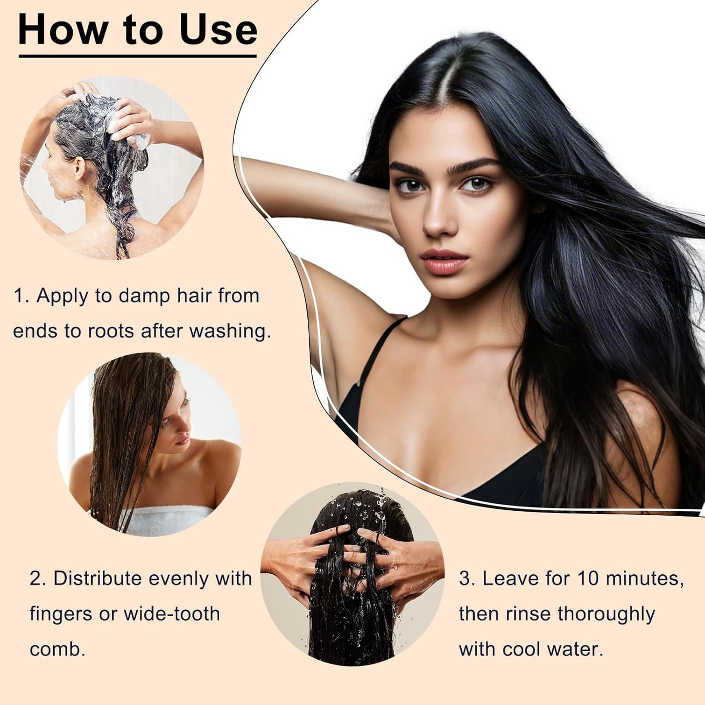 250ml Collagen Hair Mask Professional Repair Deep Conditioning Protein with Keratin and Argan Oil for Damaged Hair, All Hair Types (8.8 fl.oz)