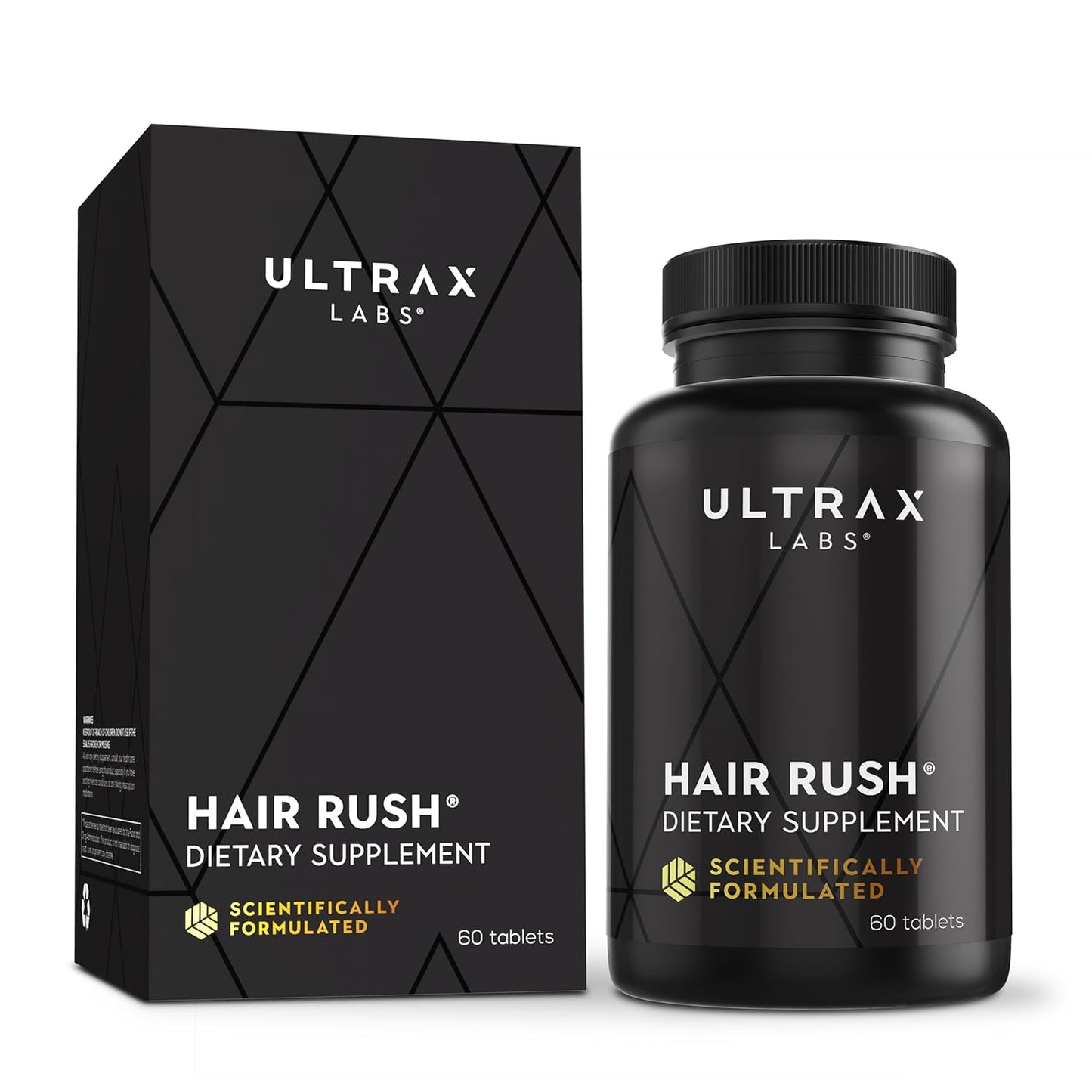 Hair Rush | Maxx Hair Growth & Anti Hair Loss Nutrient Solubilized Keratin Vitamin Supplement, 60 Tablets.