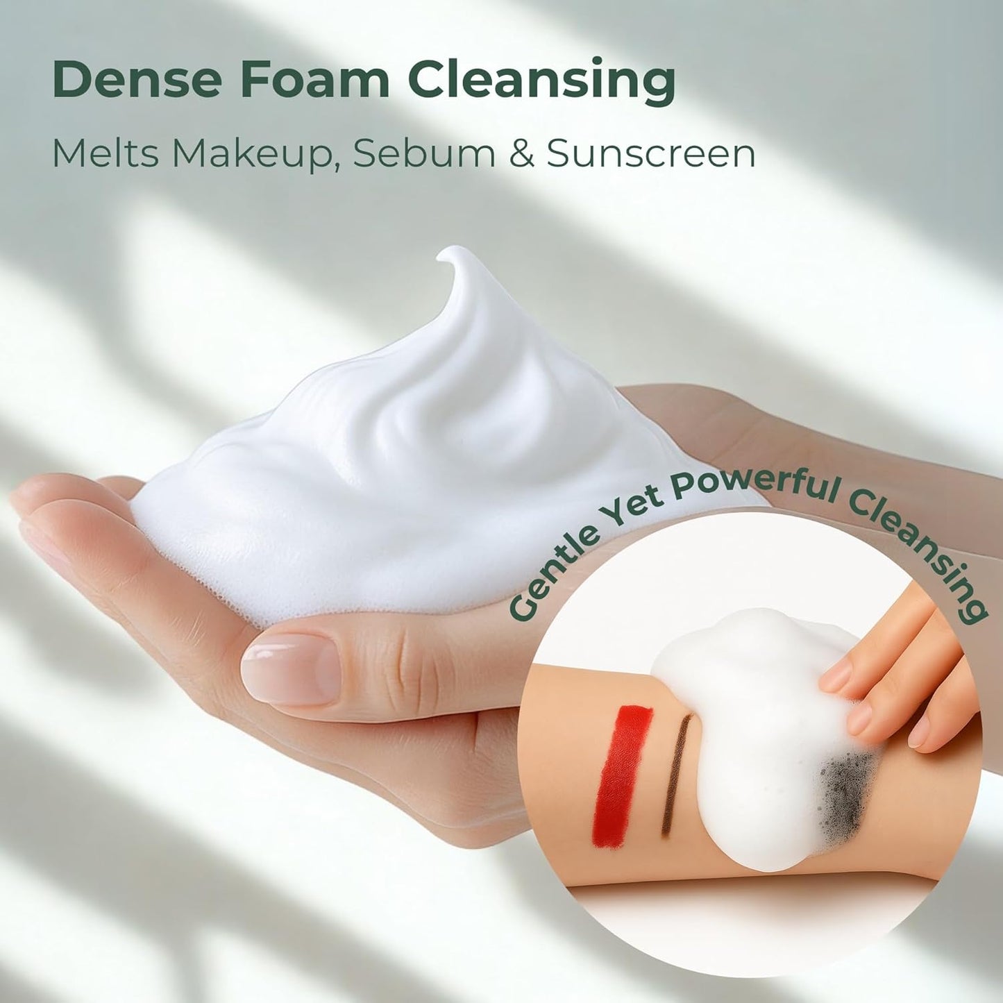 BMBCO Gentle Pore Cleansing Foam for Sensitive Skin – Yulmu Vegan Face Wash with Natural Surfactants & Hydrating Formula, 120g