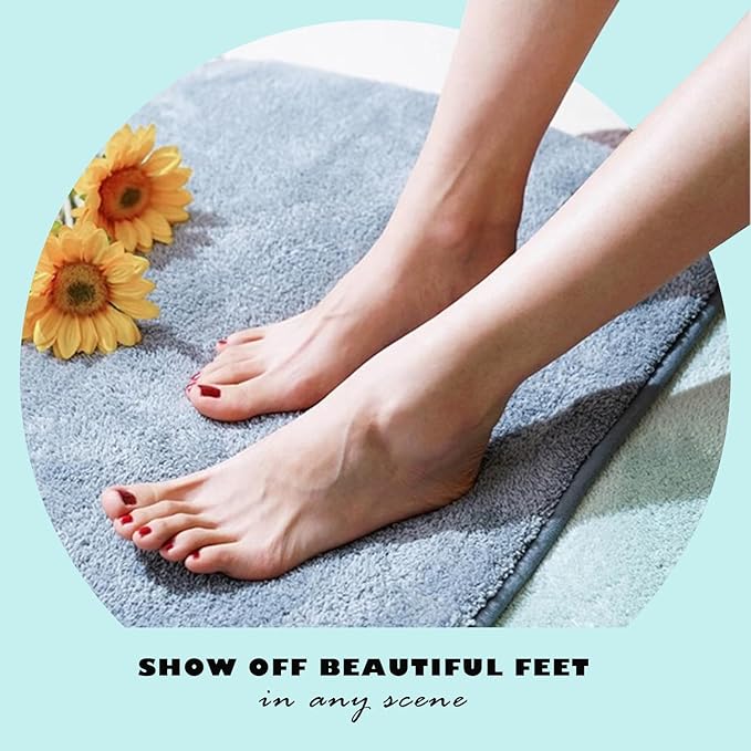 Glass Foot File Callus Dead Remover Heel Scraper and Shower Scrubber - Safely and painlessly removes calluses and Dry Skin from Heels (Blue)