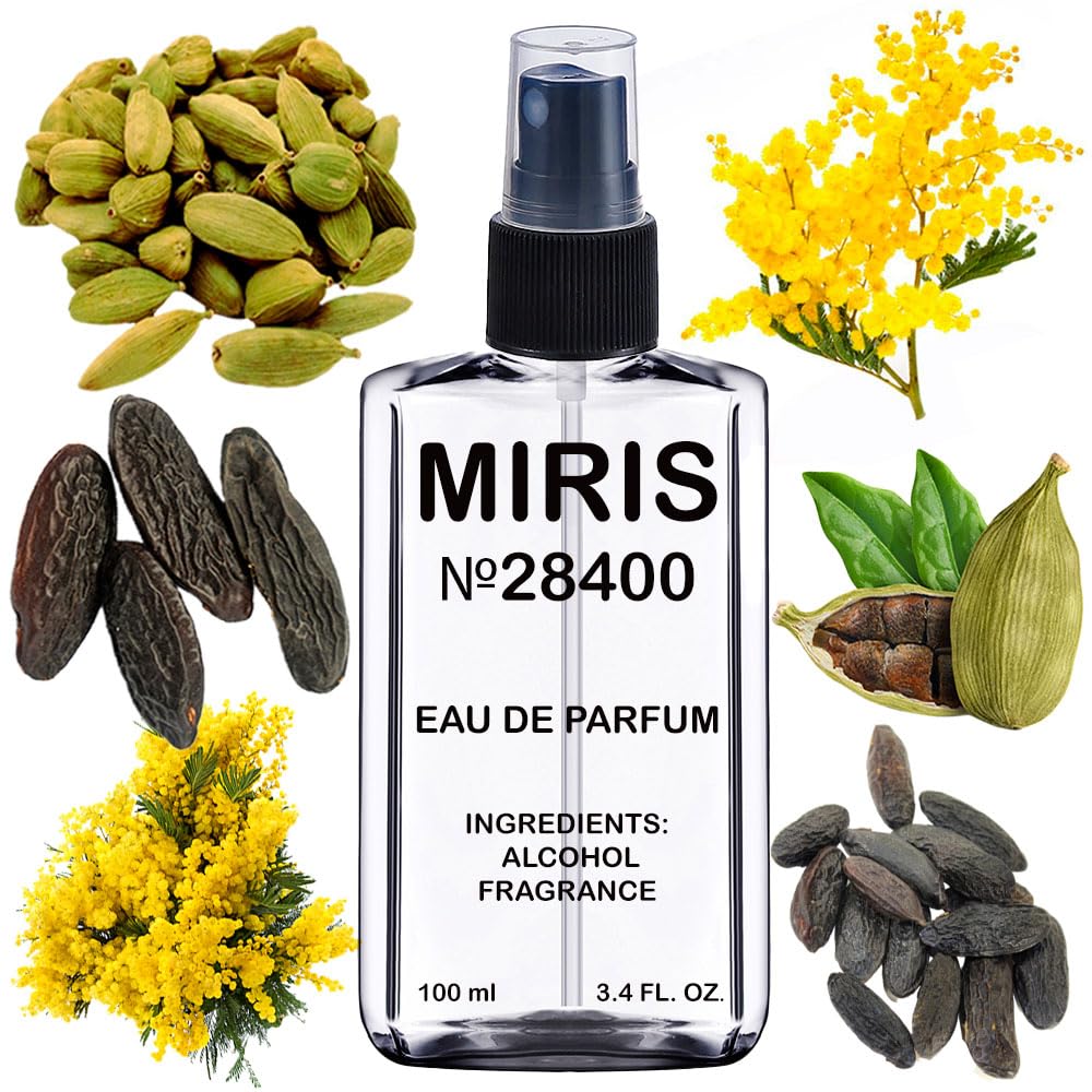 MIRIS No. 28400, Inspired by Mimosa & Cardamom, Long-Lasting Unisex Eau de Parfum for Women & Men, Spray 3.4 Fl Oz / 100 ml