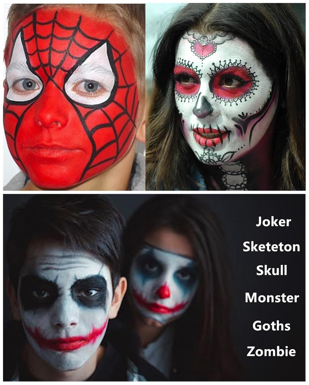 Go Ho Red Face Paint,Waterproof Oil Based Cream Red Face Body Paint Stick for Halloween Cosplay SFX Spider Devil Clown Makeup