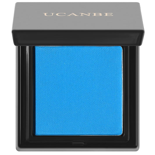 UCANBE Blue Single Eyeshadow Palette, Highly Pigmented Matte Eye Shadow Powder, Professional Long-Lasting Waterproof Makeup Palette