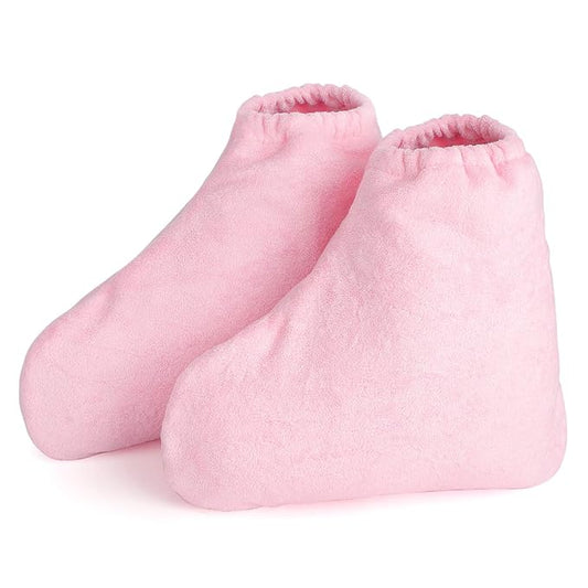 Paraffin Wax Booties, Segbeauty Paraffin Heated Foot SPA Liners, Paraffin Wax Refill Feet Cover Bags for Hot Wax Hand thera-py Bath Paraffin Thermal treat-ment Wax Warmer Paraffin Wax Machine Pink
