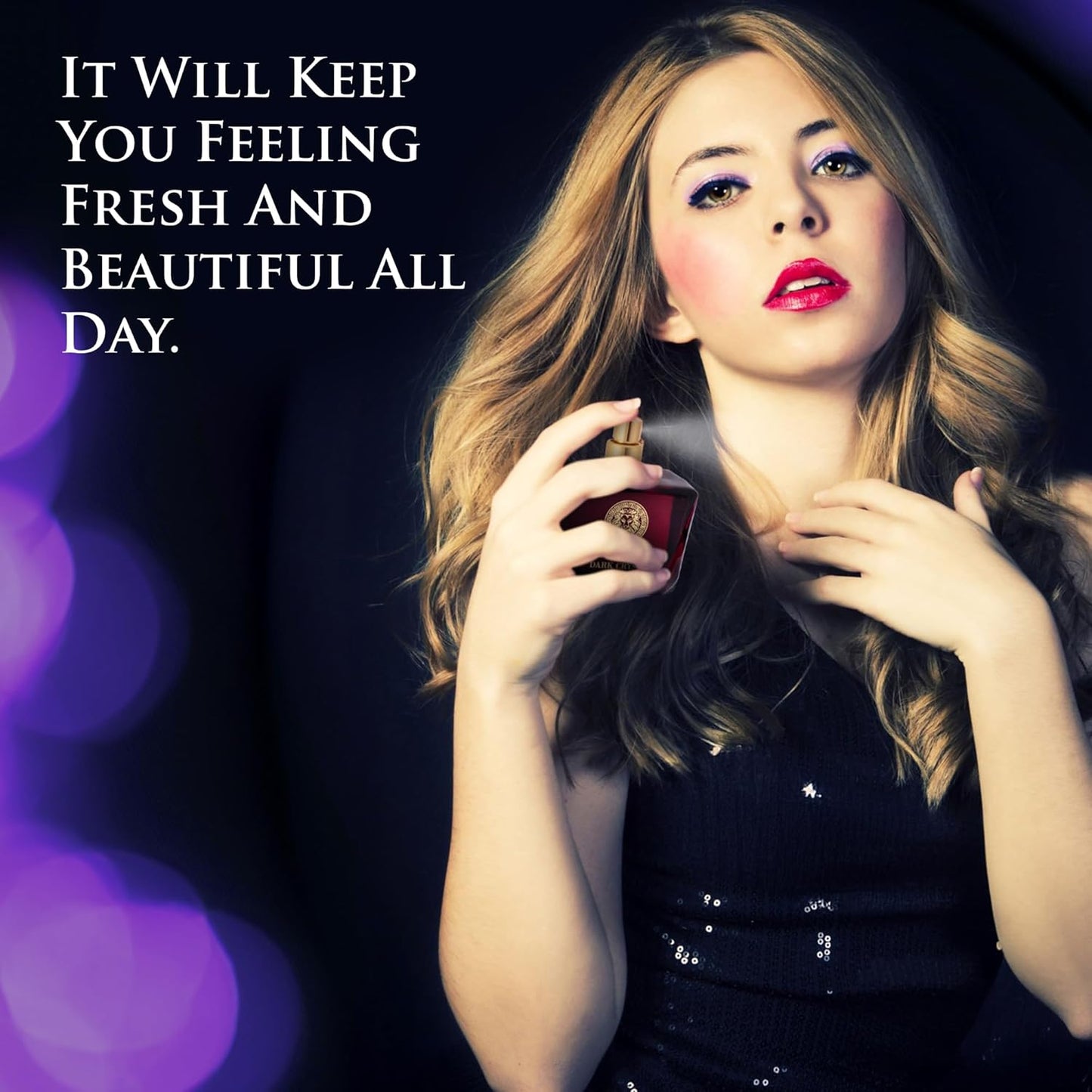 Verse Dark Crystal for Women 3.4fl Oz - Top Notes of Spicy Ginger & Cardamom with Pepper - Floral Tones of Orange Blossom & Creamy Coconut - Oriental Aroma with Warm & Musk - Elegant 100ml Bottle