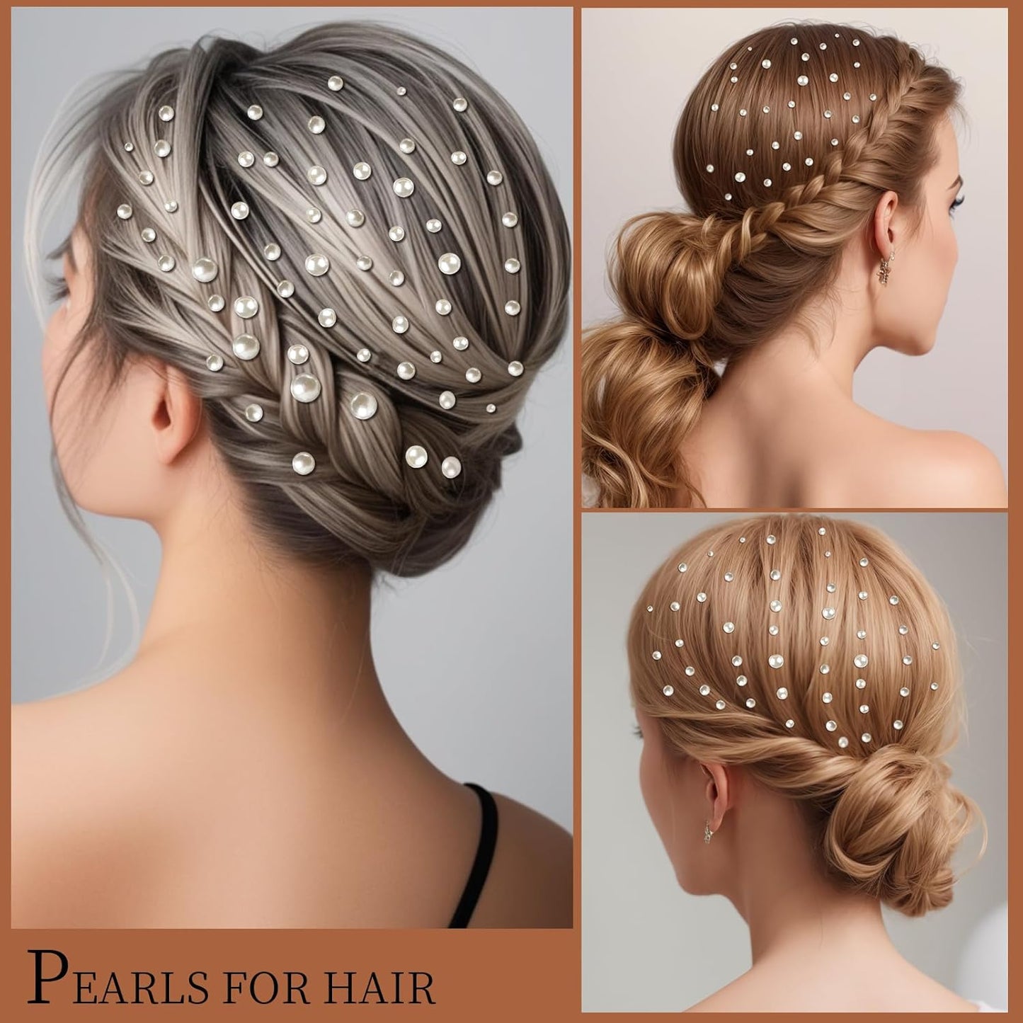 Teenitor Self Adhesive Face & Body Rhinestone Makeup Gems - Festival & Concert Face Jewels, Hair Gems, Stick On Pearls