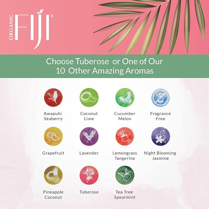 Coco Fiji Face & Body Lotion Infused With Coconut Oil | Lotion for Dry Skin | Moisturizer Face Cream & Massage Lotion for Women & Men |Tuberose 12 ozPack of 3