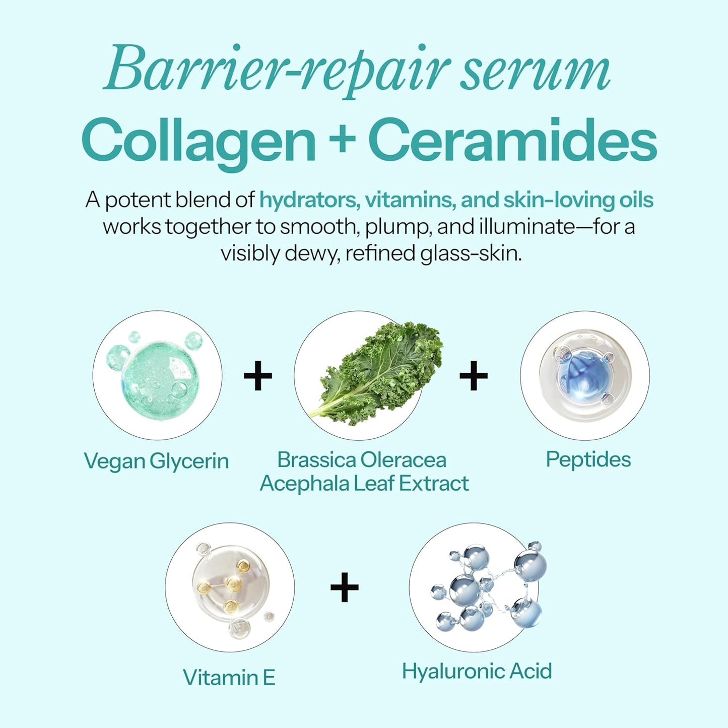 Hello You Hyaluronic Acid Serum for Face with & Peptides - Dermatologist Tested, Anti-Aging, Korean Skin Care - Hydrates, Firms, Smooths, Plumps, Boosts Dewy Skin - Clean Beauty, Vegan - 1.69 Fl Oz