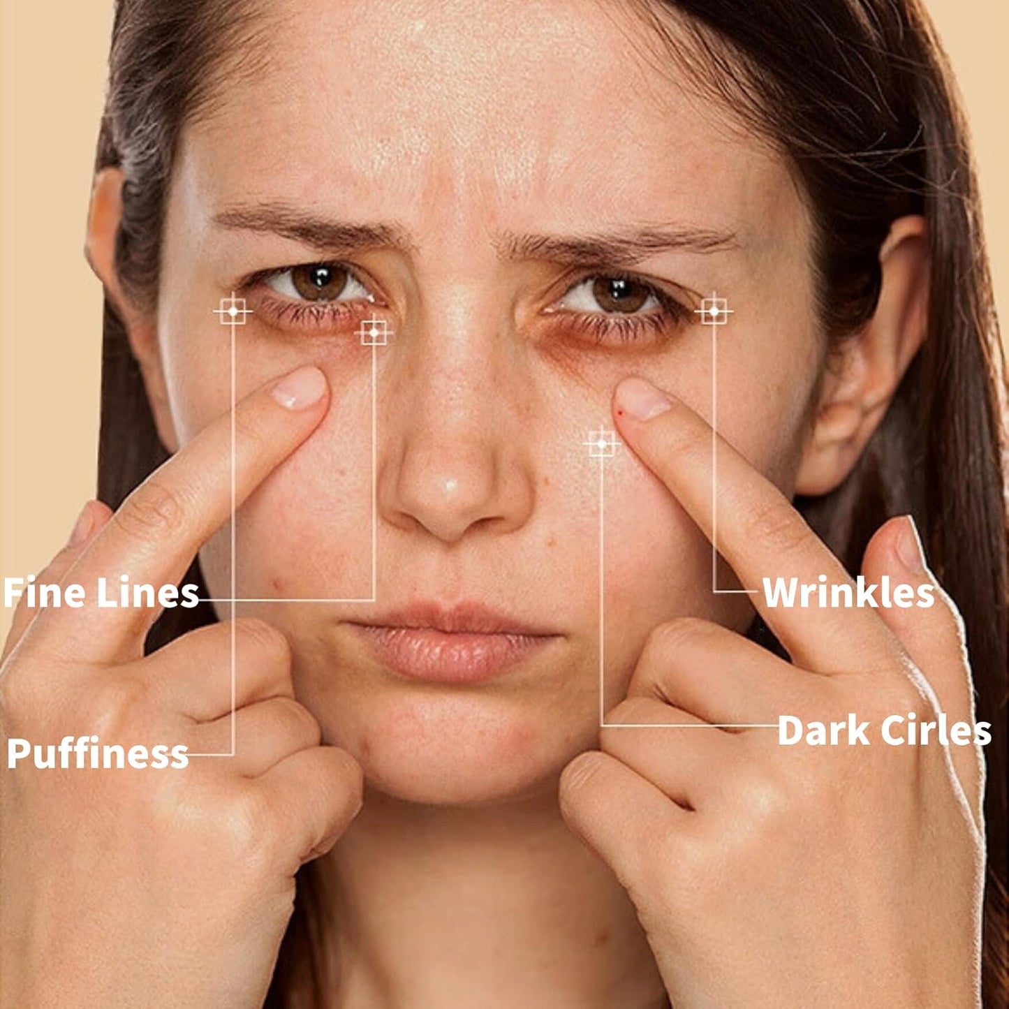 Collagen Eye Cream Anti Aging - Eye Cream for Puffiness and Bags Under Eyes - Under Eye cream for Dark Circles - Moisturizing Eye Serum - Eye Bags Treatment for Women - Firming Eye Treatment Products