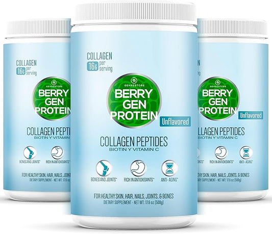 Unflavored Collagen Protein Powder with Biotin & Vitamin C – Powerful Bone & Joint Support, Anti-Aging Formula for Radiant Skin, Hair & Nails, Antioxidant-Rich Wellness Boost – 500g (3)