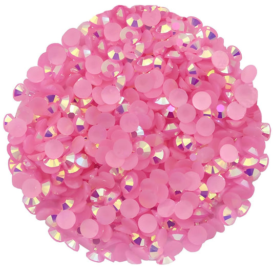 720 Pcs SS30 6mm Flatback Rhinestones for Nails Art Crafts Glitter Round Shine Gems AB Crystals DIY Clothes Shoes （Dark Pink AB）