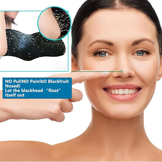 Blackhead Pore Strips, Black Head Remover Strips for face, Deep Cleansing Nose Blackhead Strips With Instant Pore Unclogging, Oil-Free, for Women & Men