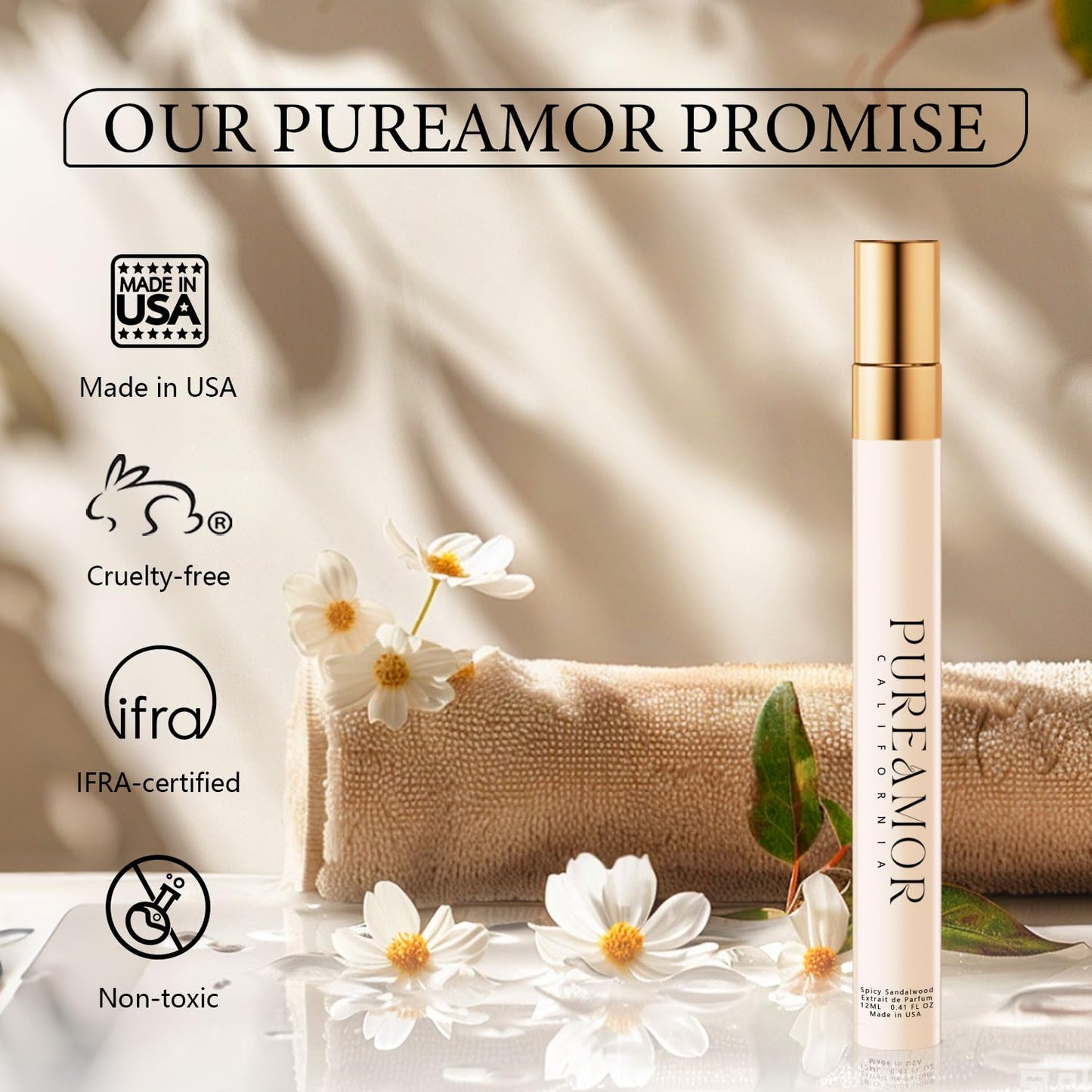Pheromones Perfumes for Women, Pepper & Spicy Sandalwood Perfume, Long Lasting Men Eau de Parfun, Premium Scent Blend Perfumes for Women, 0.41 fl. Travel Perfume Spray