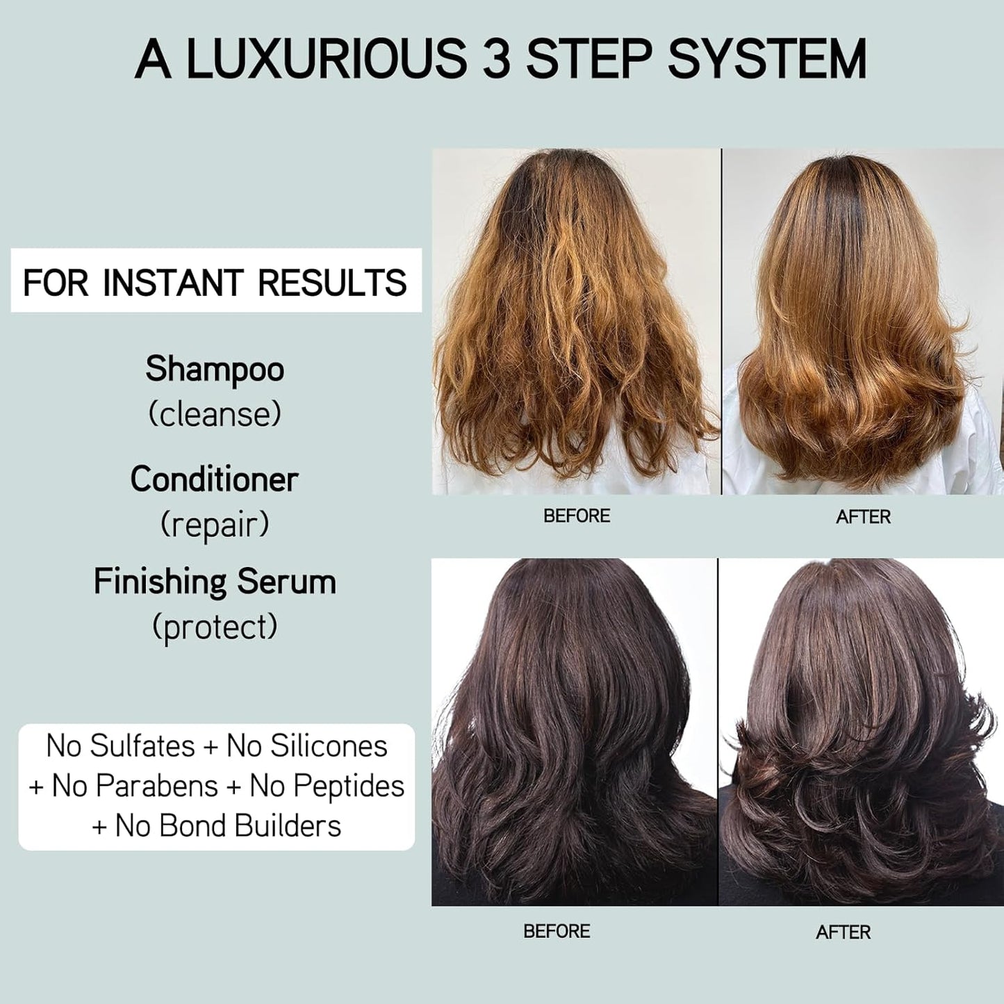 ILES FORMULA Shampoo for Dry, Damaged, Frizzy or Color Treated Hair - Hydrating, Sulfate Free Shampoo – Salon Grade, Color Safe, Moisturizing Formula that Controls Humidity & Boosts Shine