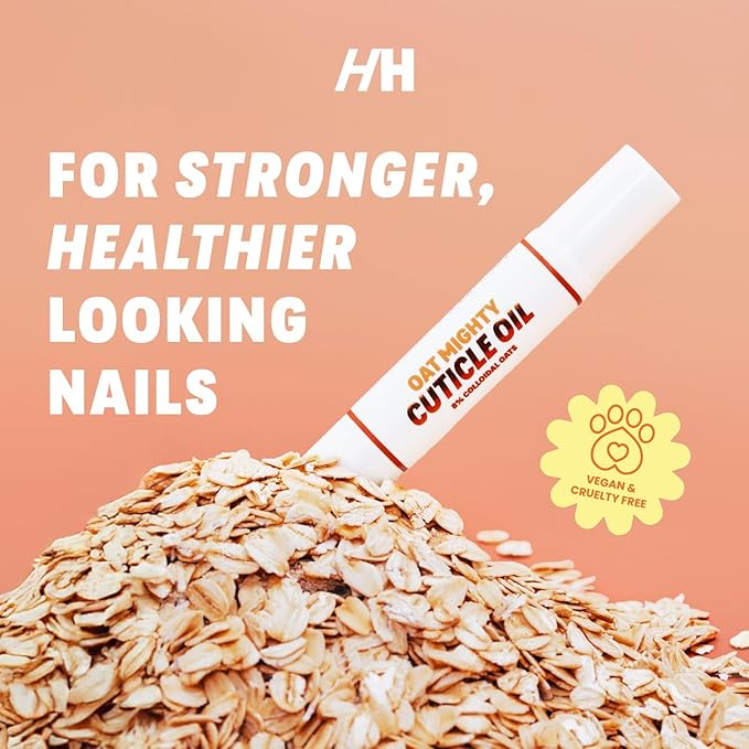 Handmade Heroes Strengthener 8% Colloidal Oat Cuticle Oil Pen 2 pen set - Nourish Repair Cuticles Hands Vegan Cruelty Free