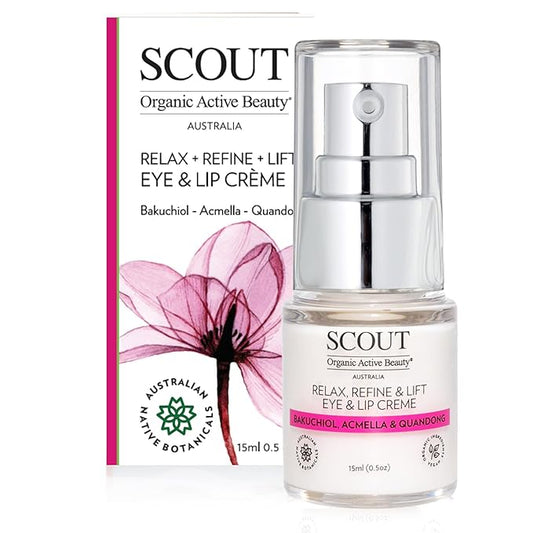SCOUT Australia Relax + Refine + Lift Eye & Lip Crème With Bakuchiol, Acmella & Quandong