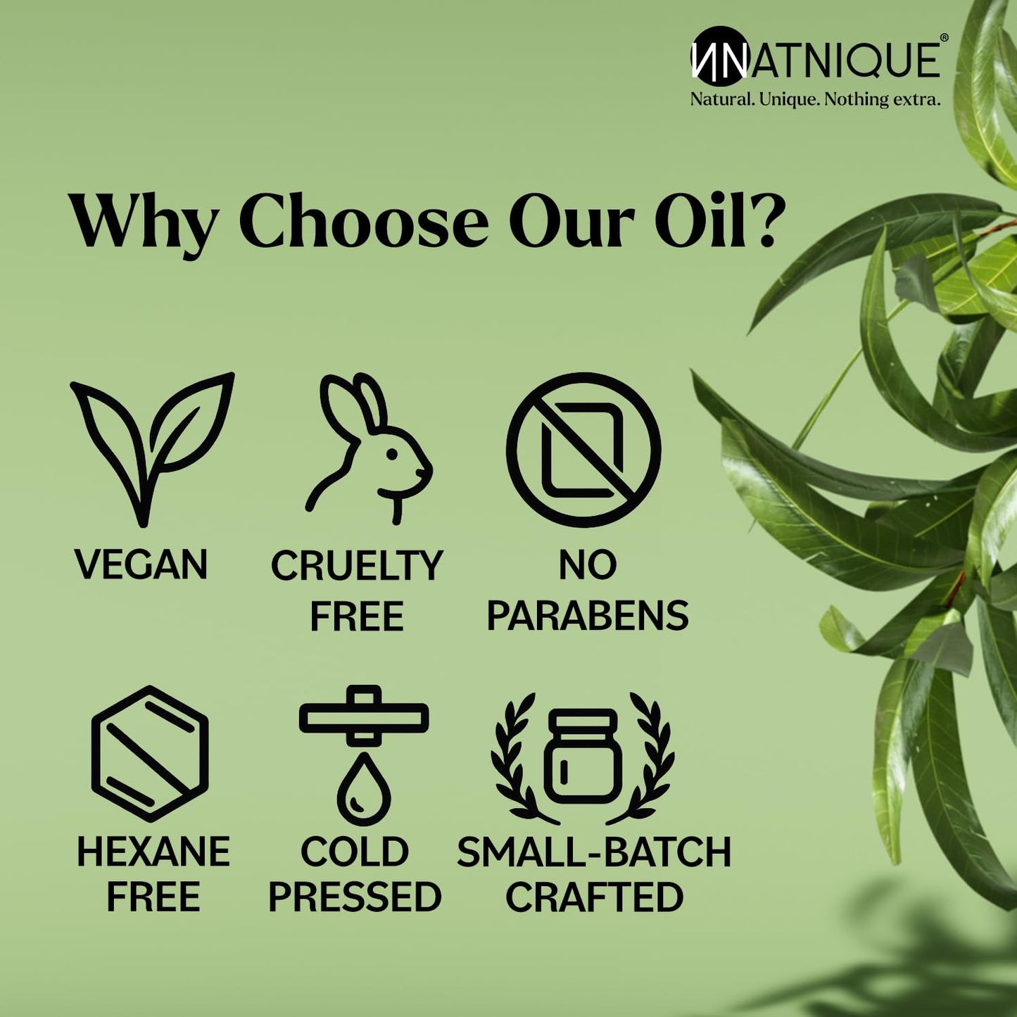 Natnique Castor Oil 4oz – USDA Certified Organic, 100% Pure Cold Pressed Unrefined Oil for Hair Growth, Eyelashes, Eyebrows & Scalp – Natural Skin Moisturizer, Lash Serum & Hair Treatment