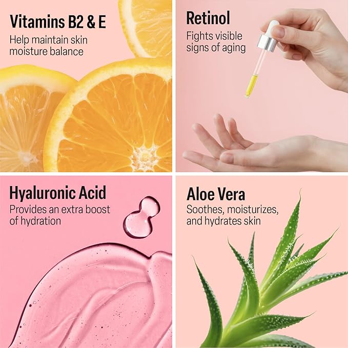 Skin Renewing Retinol Serum for Face Anti Aging & Pore Refining - Firming Serum for Fine Lines - Resurfacing Retinol Serum for Acne Marks - Retinol for Beginners Mild Formula 0.1%