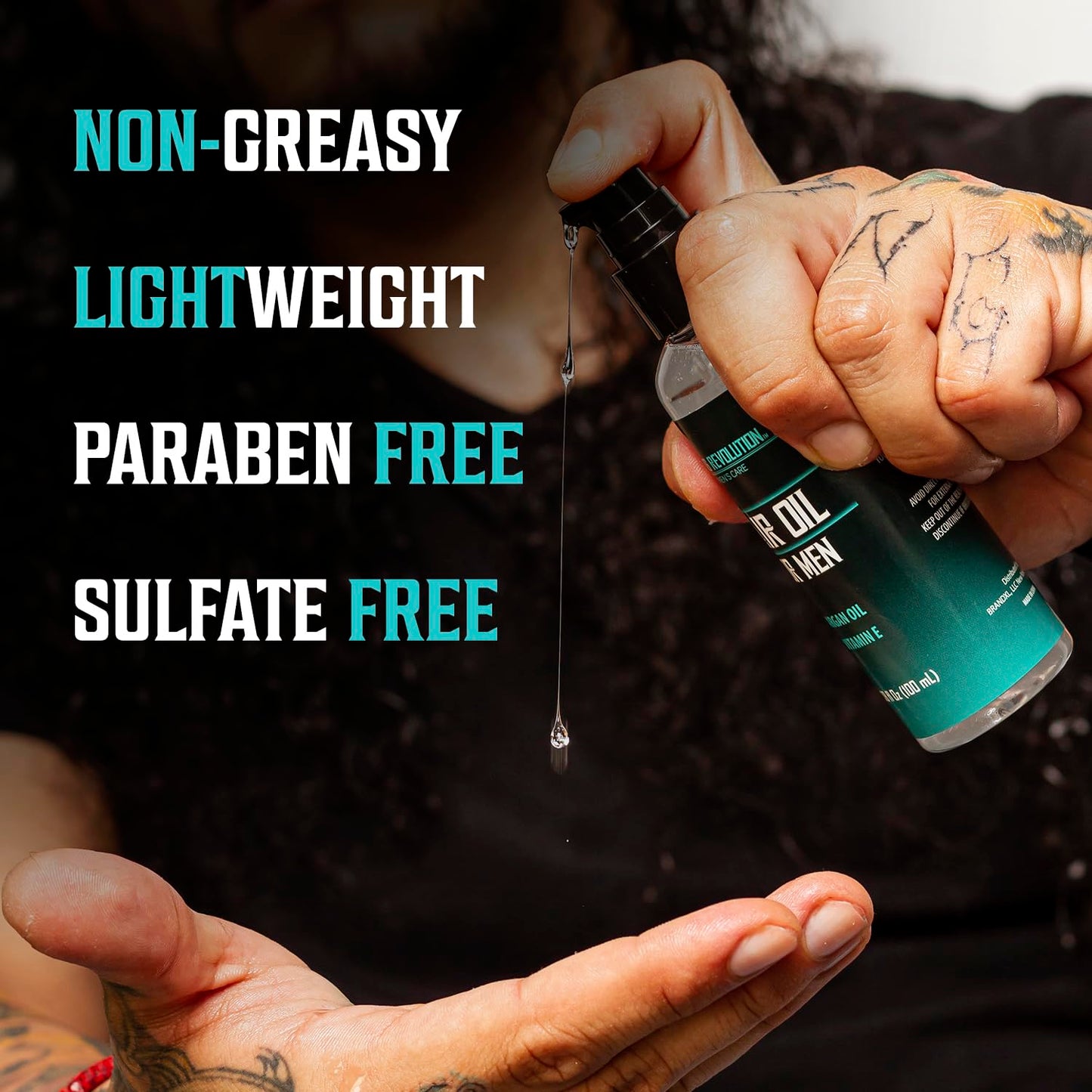 Viking Revolution Sea Salt Spray for Hair Men (8fl oz), Hydrating Hair Oil for Men with Vitamin E (3.38fl oz) and Styling Powder (1oz) - Mens Styling Texturizing Kit