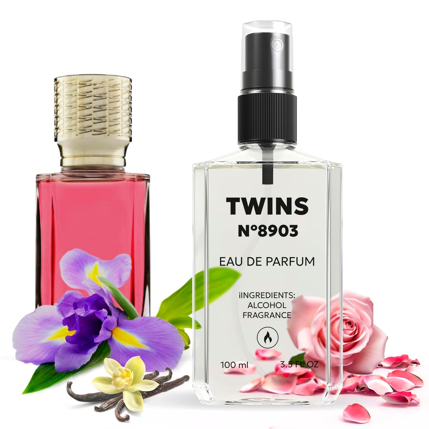 TWINS Impression of Sweet Morphine | Unisex Perfume for Women and Men Eau de Parfum | No.8903 | 3.4 Fl Oz / 100 ml