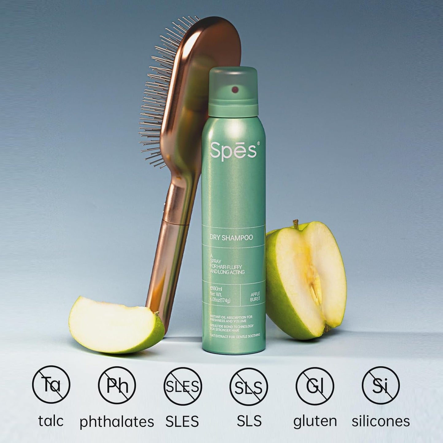 Dry Shampoo for Women, Volumizing Dry Shampoo Leaves No White Residue, Absorbs oils, 72 Hours Long-lasting Oil Control, Refreshing and Non-Greasy Spray for All Hair Types,(6.08FL，Apple Burst)