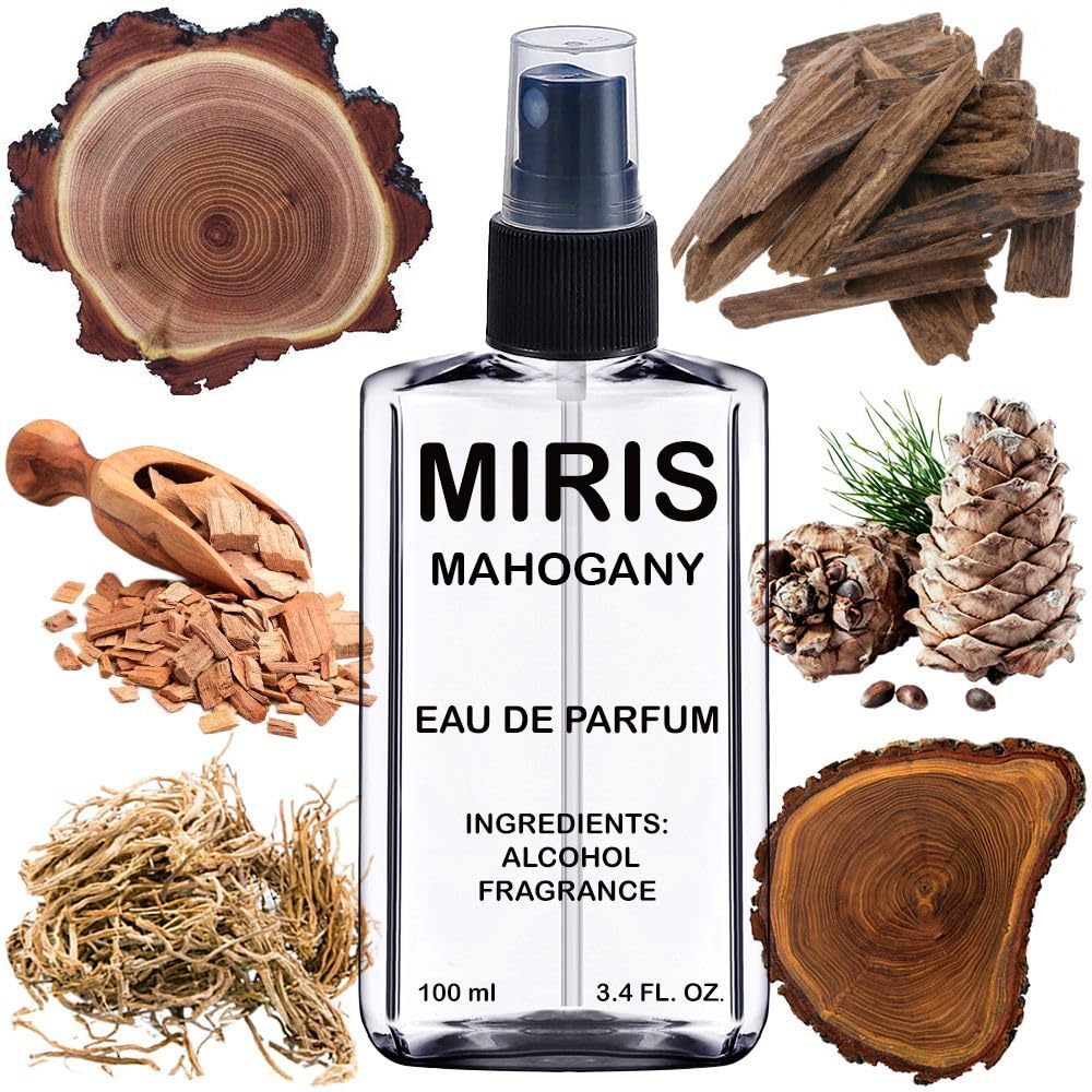 MIRIS Mahogany, Long-Lasting Unisex Eau de Parfum for Women & Men, Spray 3.4 Fl Oz / 100 ml