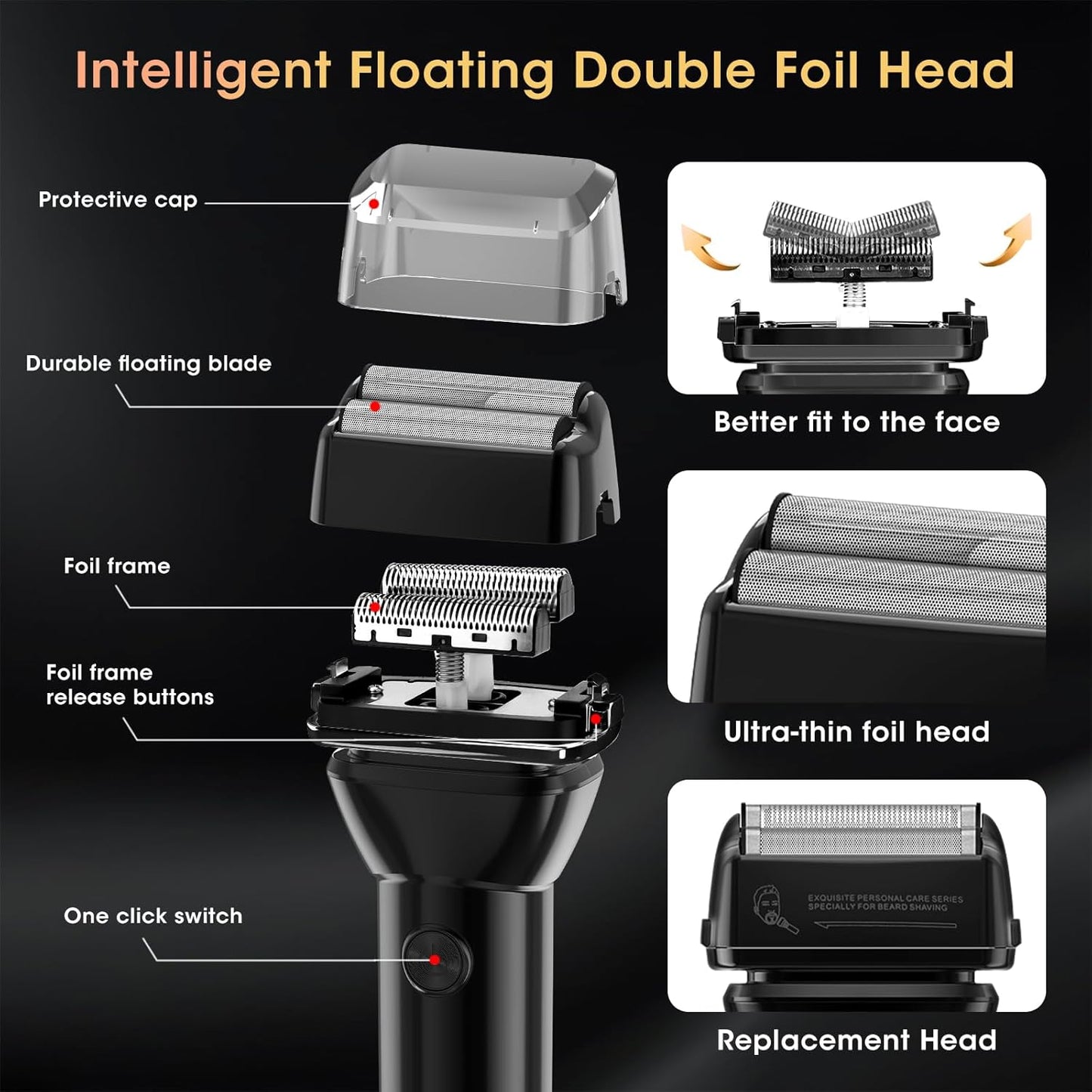 Professional Hair Clippers for Men, Cordless Hair Clippers T-Blade Trimmer Nose Hair Trimmer Electric Shaver Set, Haircut Grooming Kit with LED Display, for Barber, Ideal Gift for Him